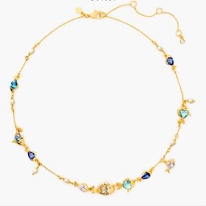 Kate Spade  What A Catch Scatter Crystal Fish Necklace